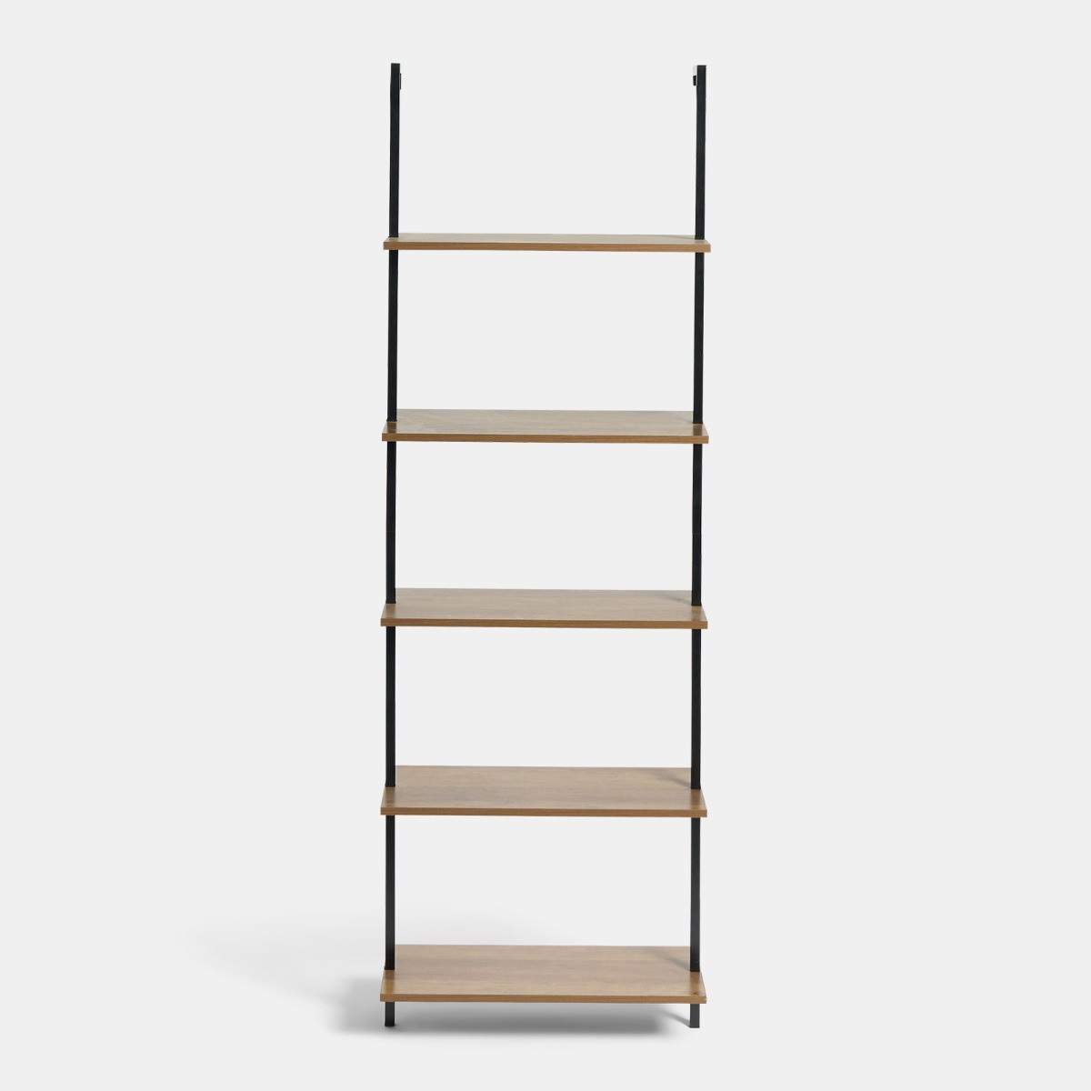 OHS 5-Tier Mounted Wall Shelf Rack - Dark Wood>