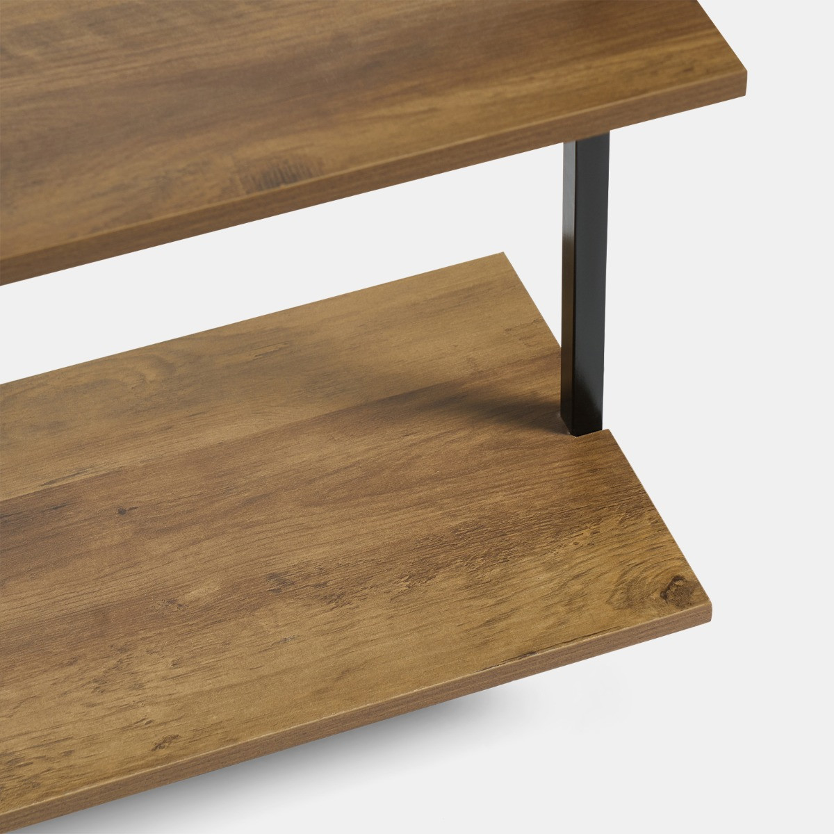 OHS 5-Tier Mounted Wall Shelf Rack - Dark Wood>