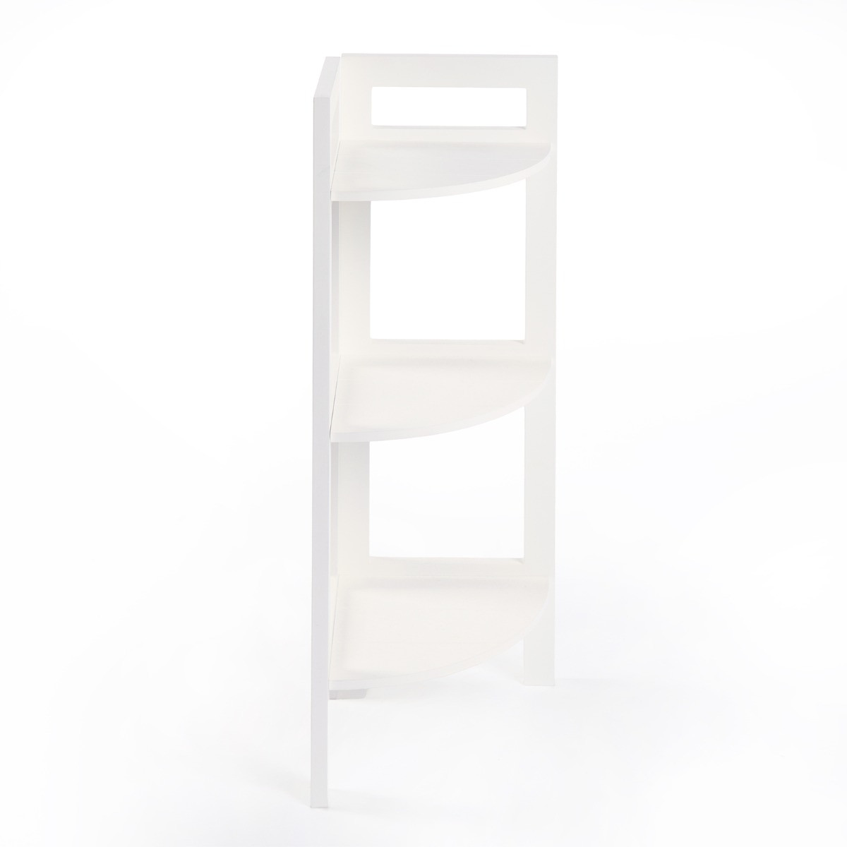 OHS 3-Tier Corner Shelving Unit - White>