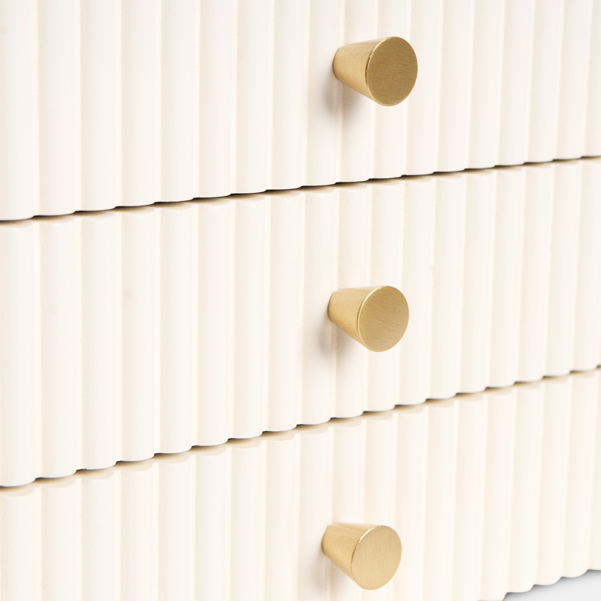 OHS Small Ribbed Desk Drawers - Cream >