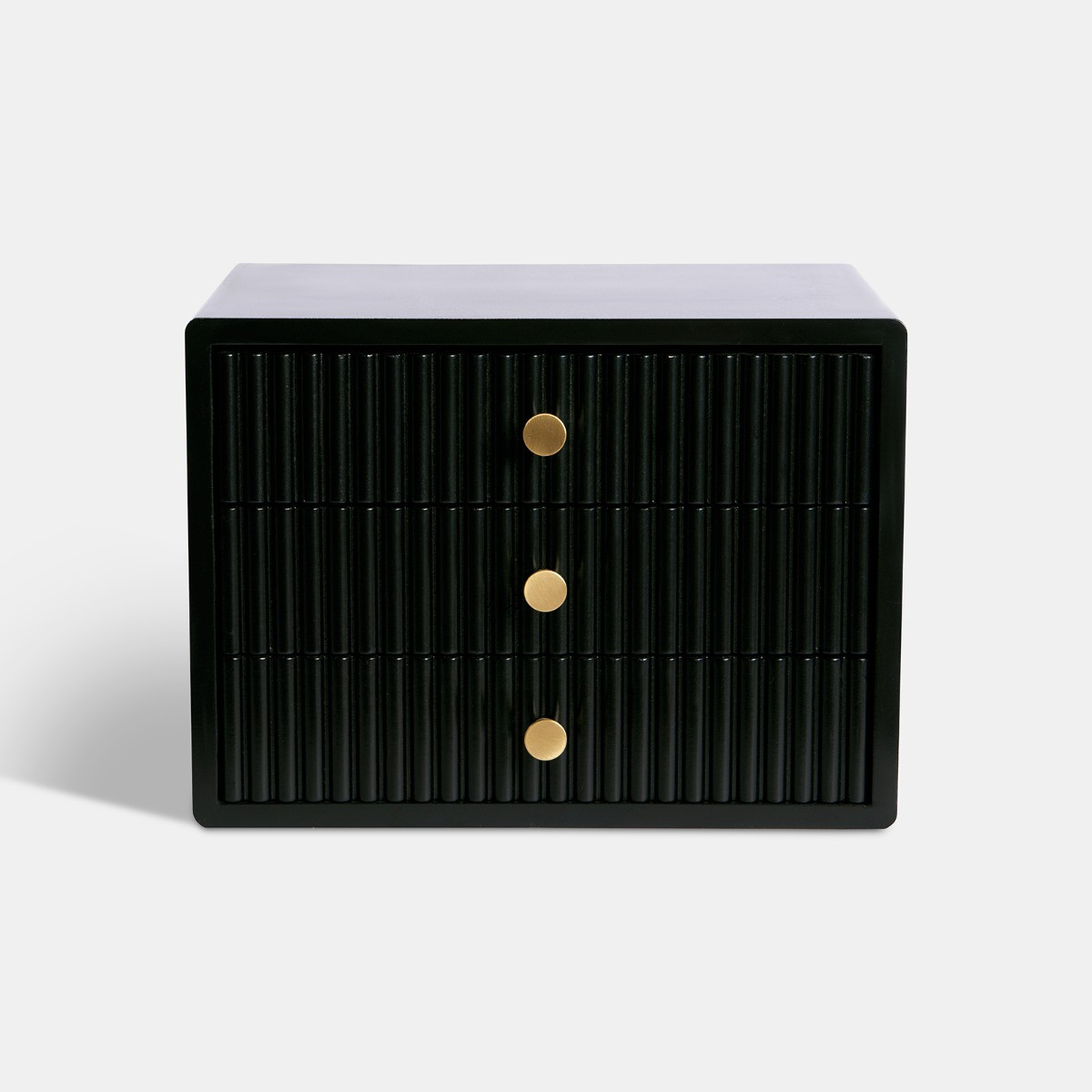 OHS Small Ribbed Desk Drawers - Black>