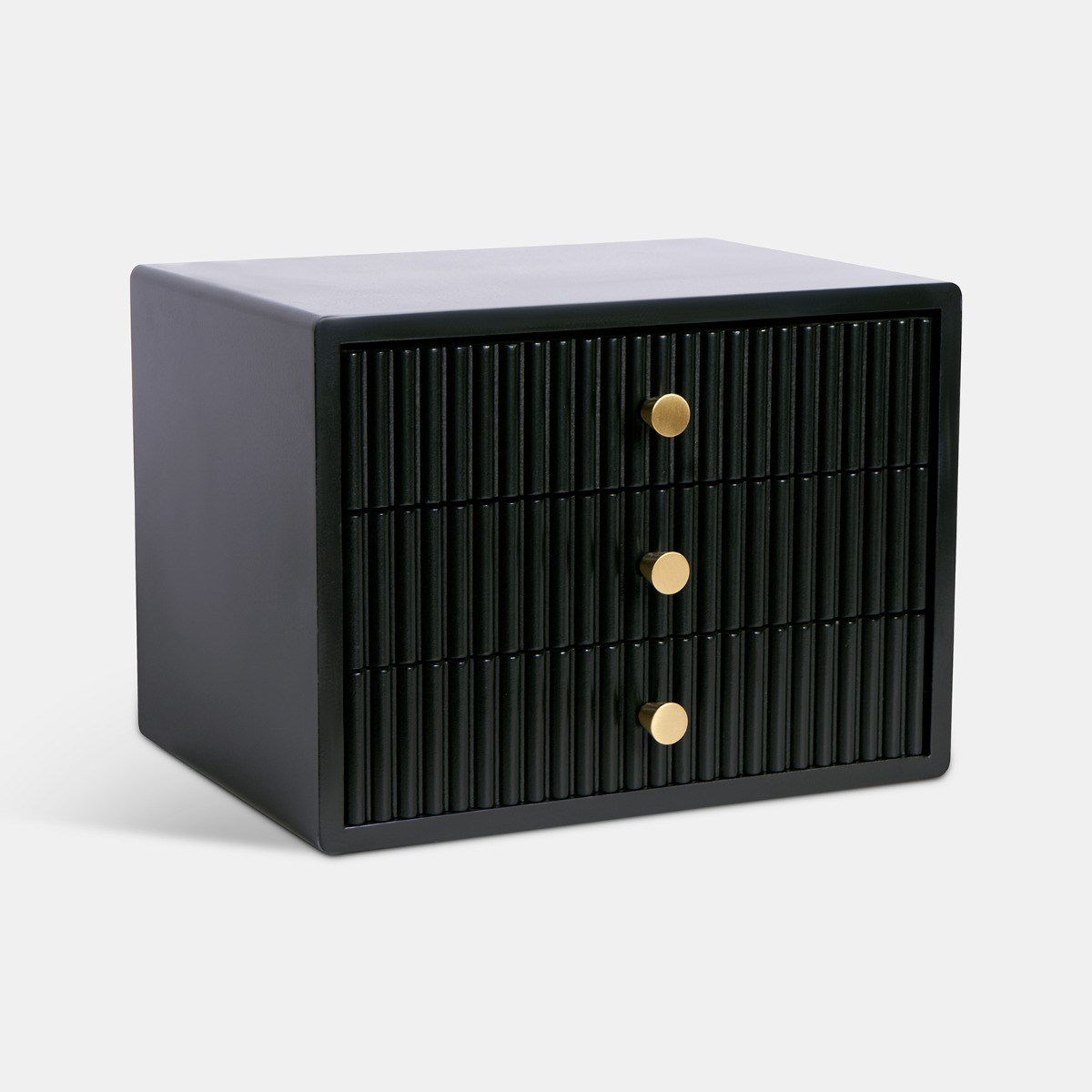OHS Small Ribbed Desk Drawers - Black>