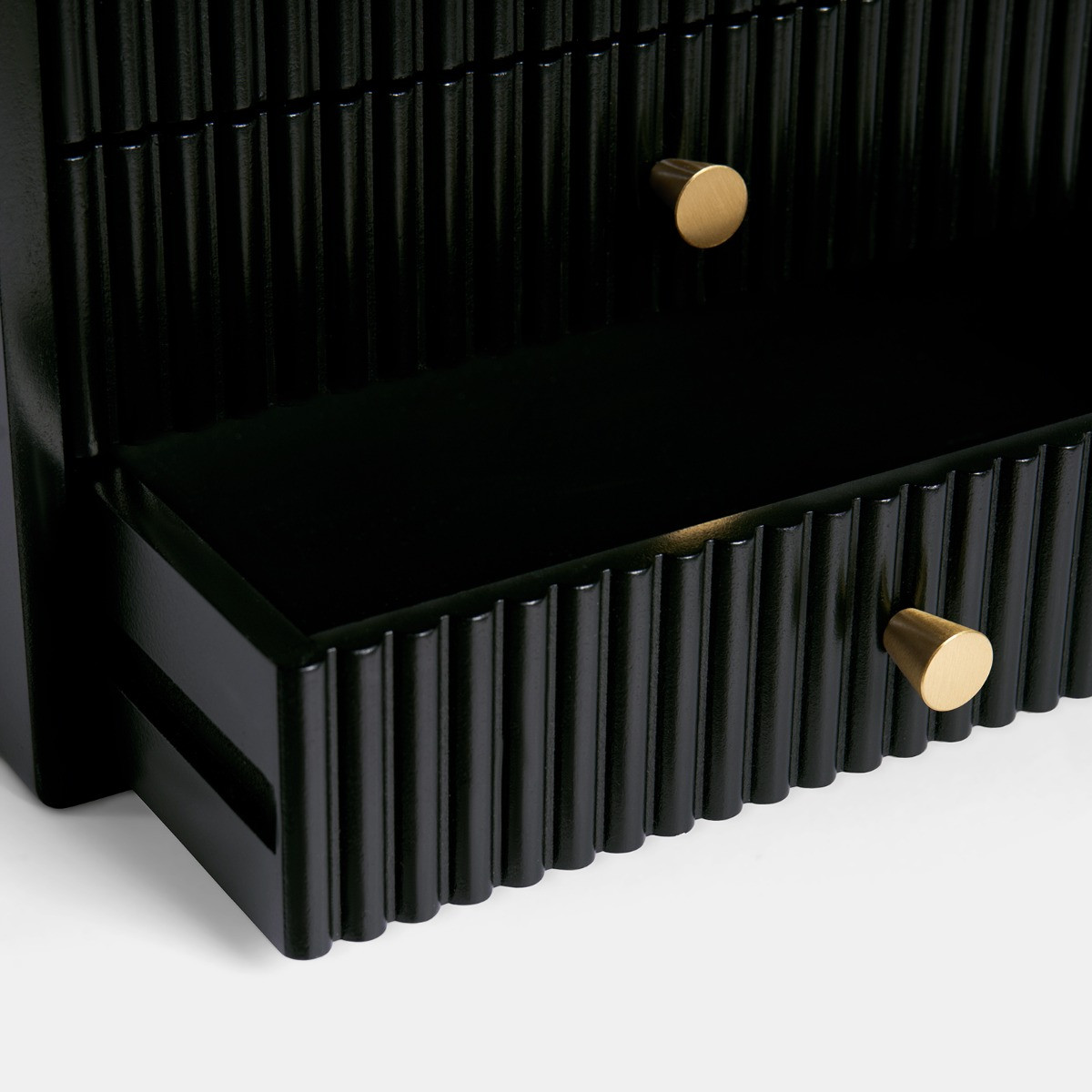 OHS Small Ribbed Desk Drawers - Black>