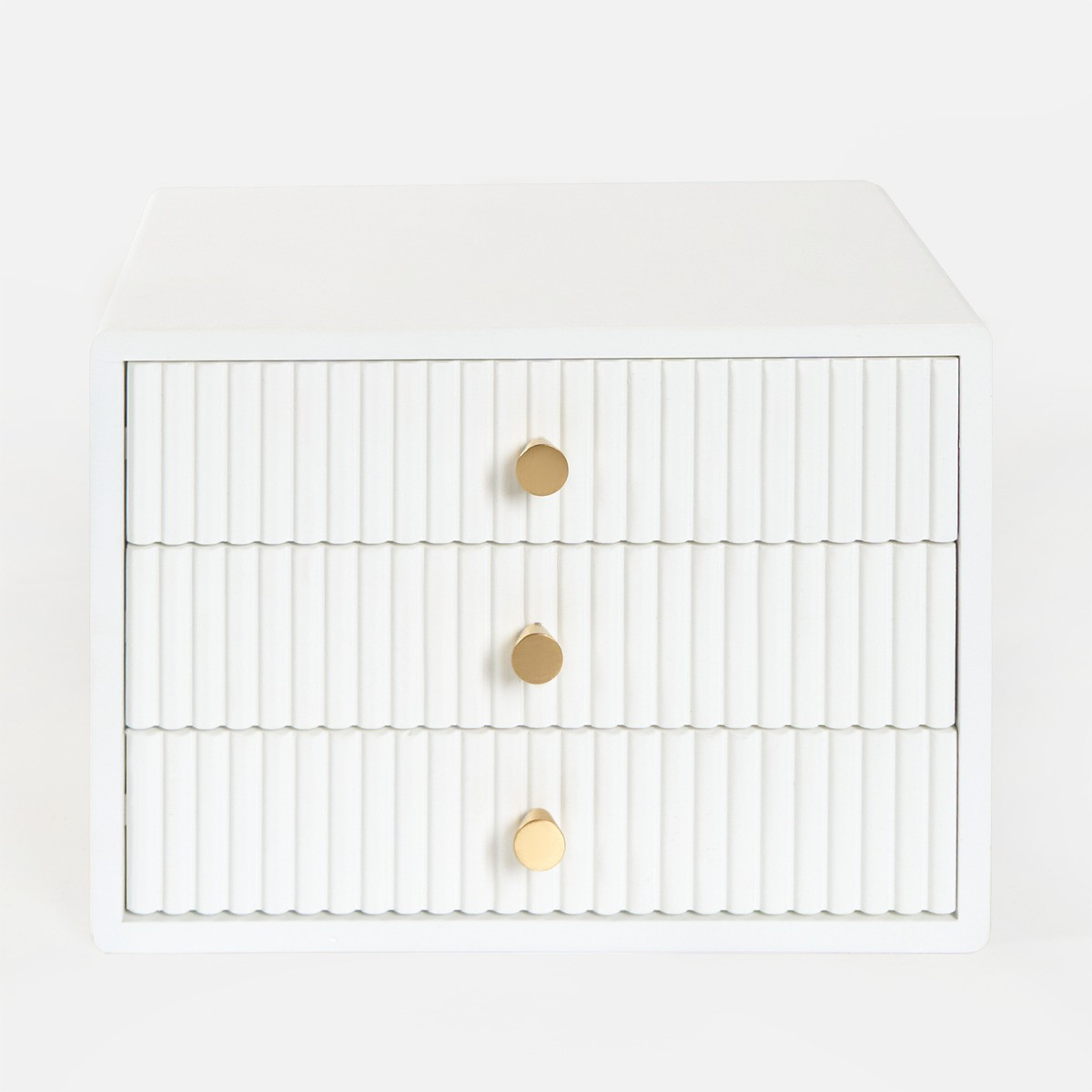 OHS Small Ribbed Desk Drawers - White>