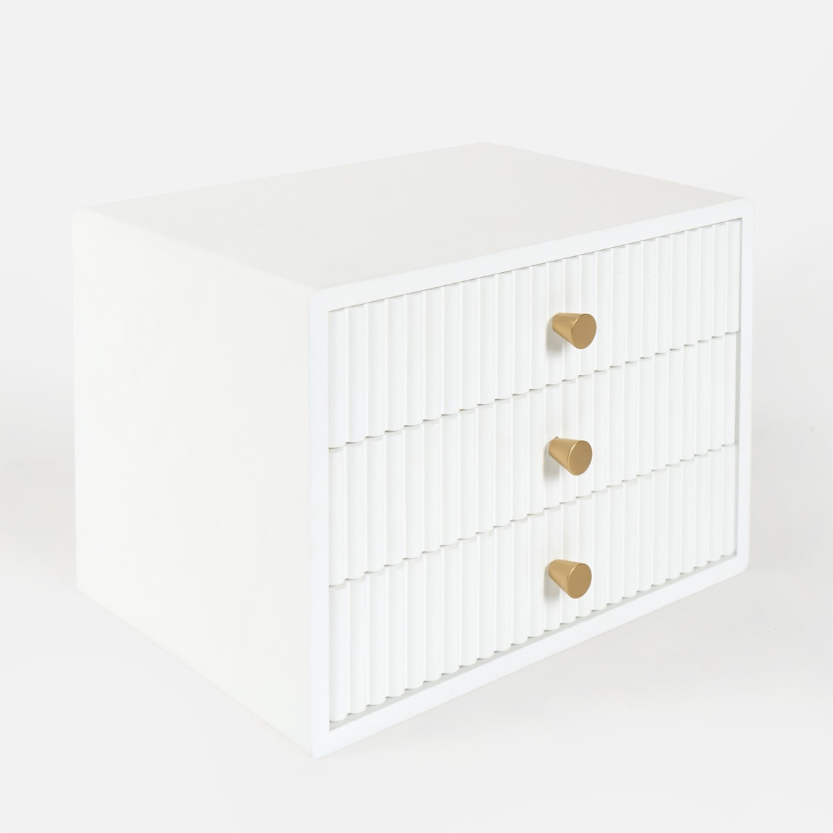 OHS Small Ribbed Desk Drawers - White>