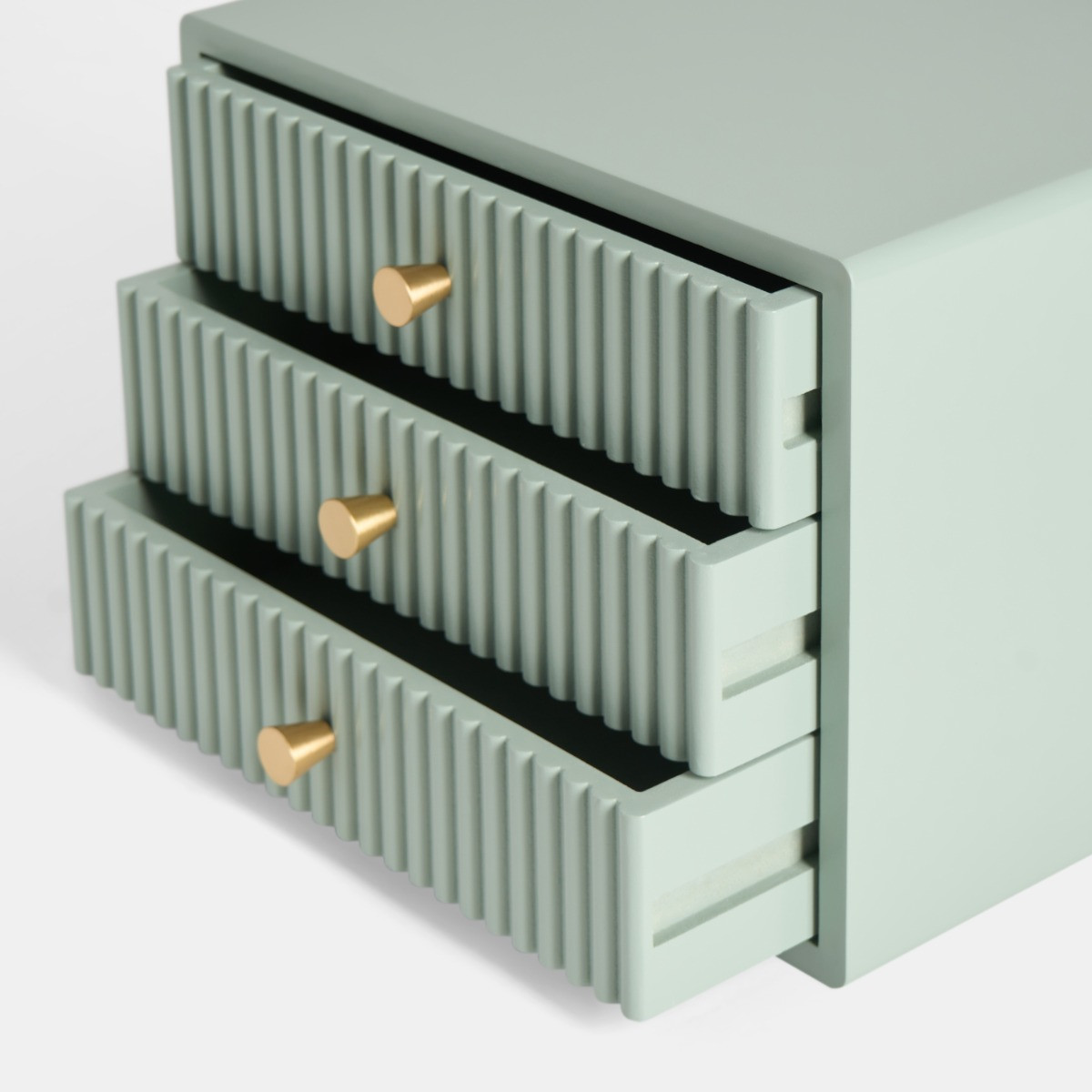 OHS Small Ribbed Desk Drawers - Sage Green>