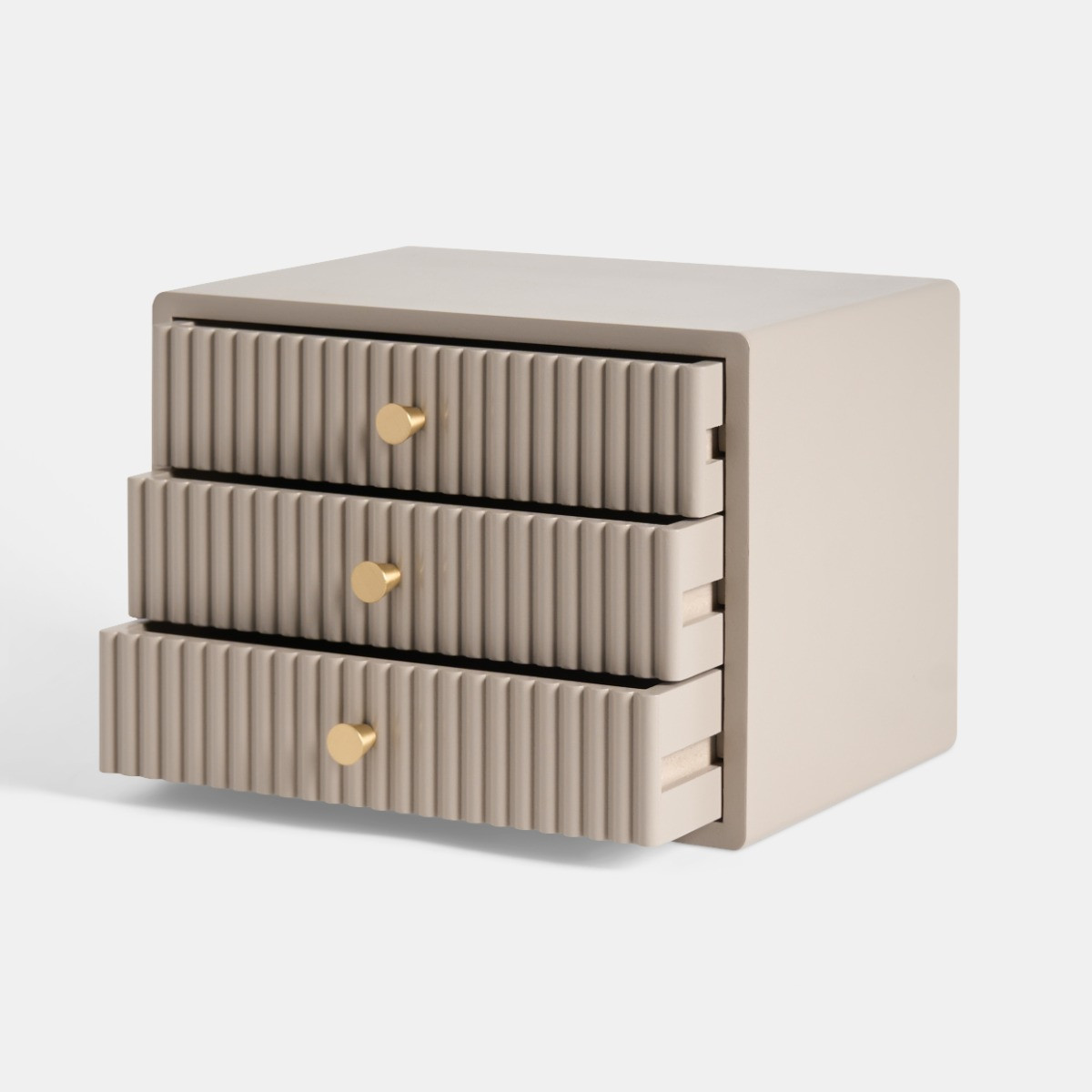 OHS Small Ribbed Desk Drawers - Natural>