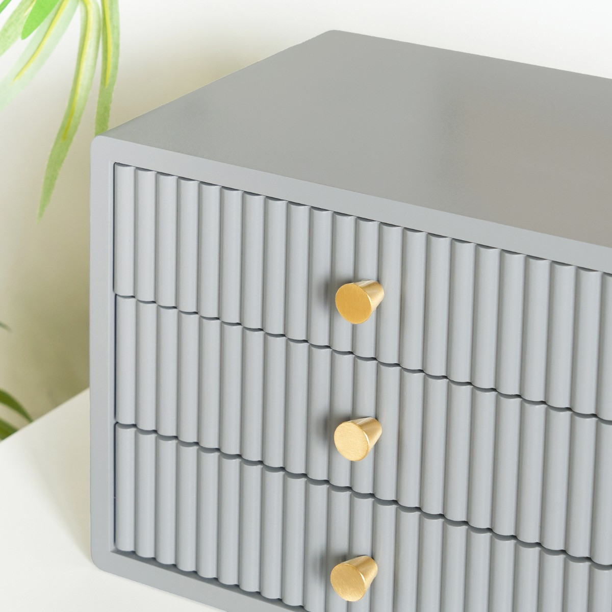 OHS Small Ribbed Desk Drawers - Grey>