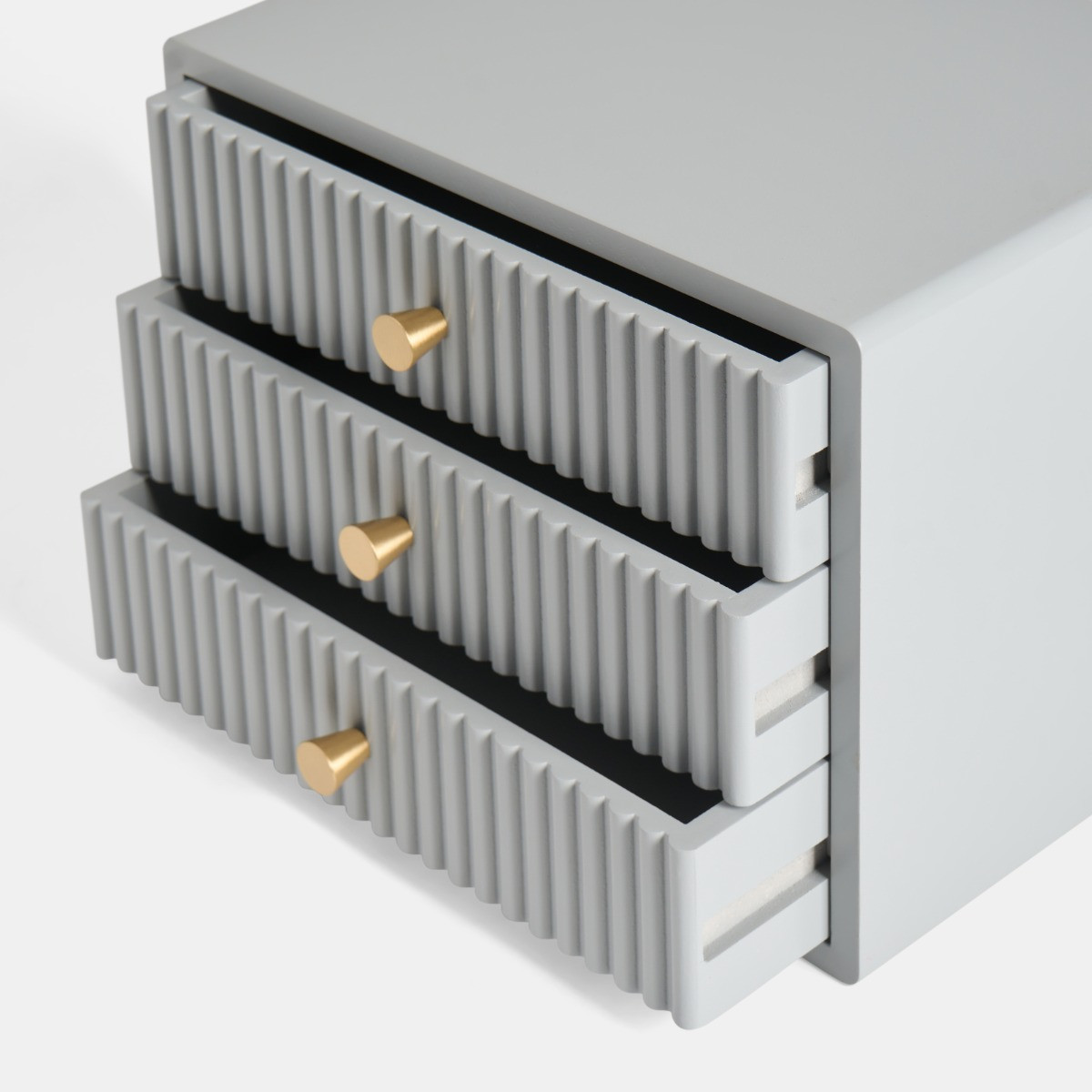 OHS Small Ribbed Desk Drawers - Grey>