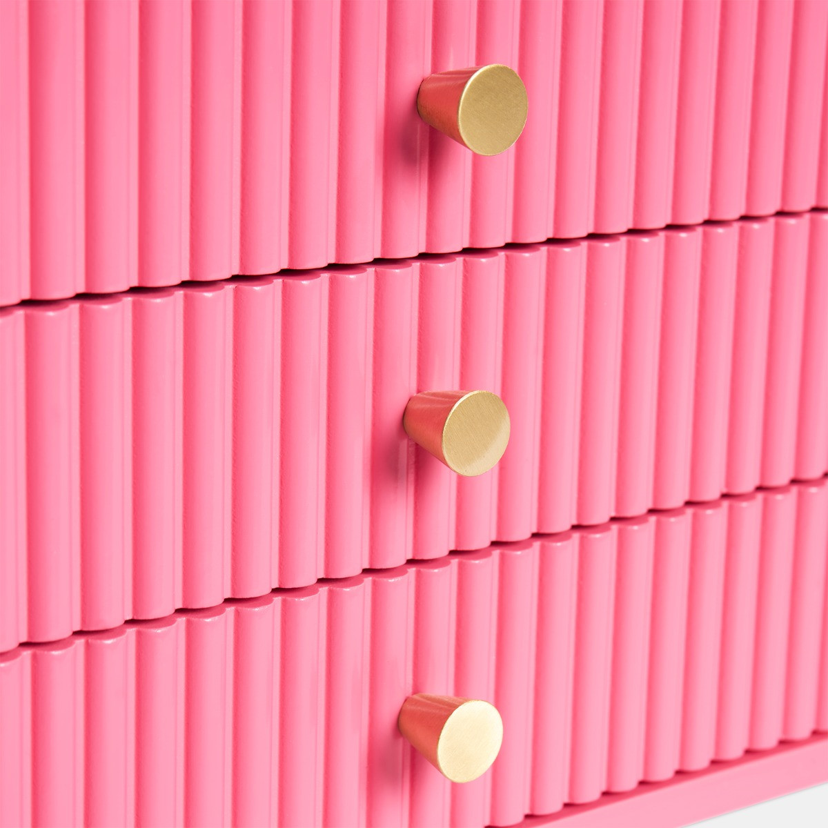 OHS Small Ribbed Desk Drawers - Hot Pink >