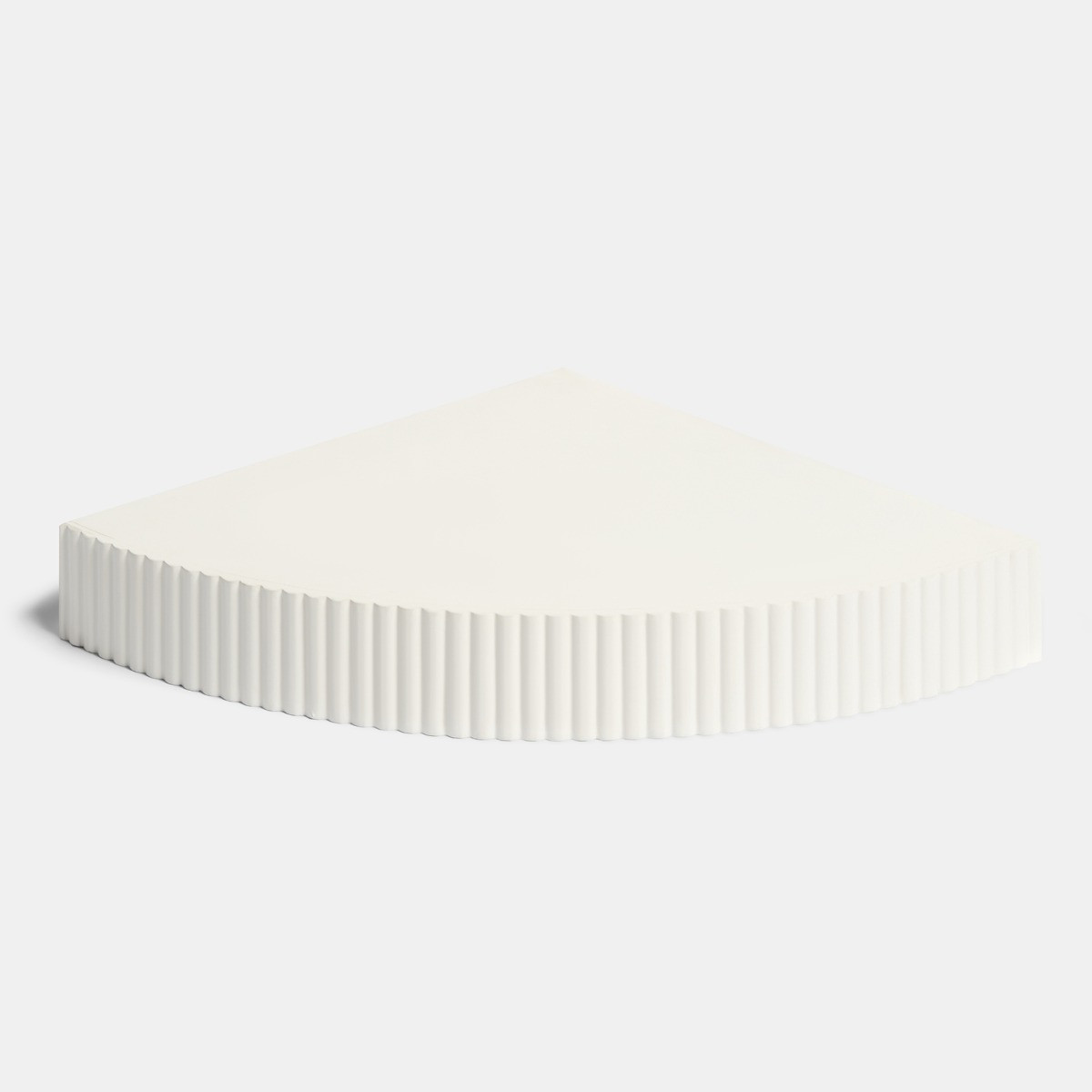 OHS Ribbed Corner Shelf - Cream>