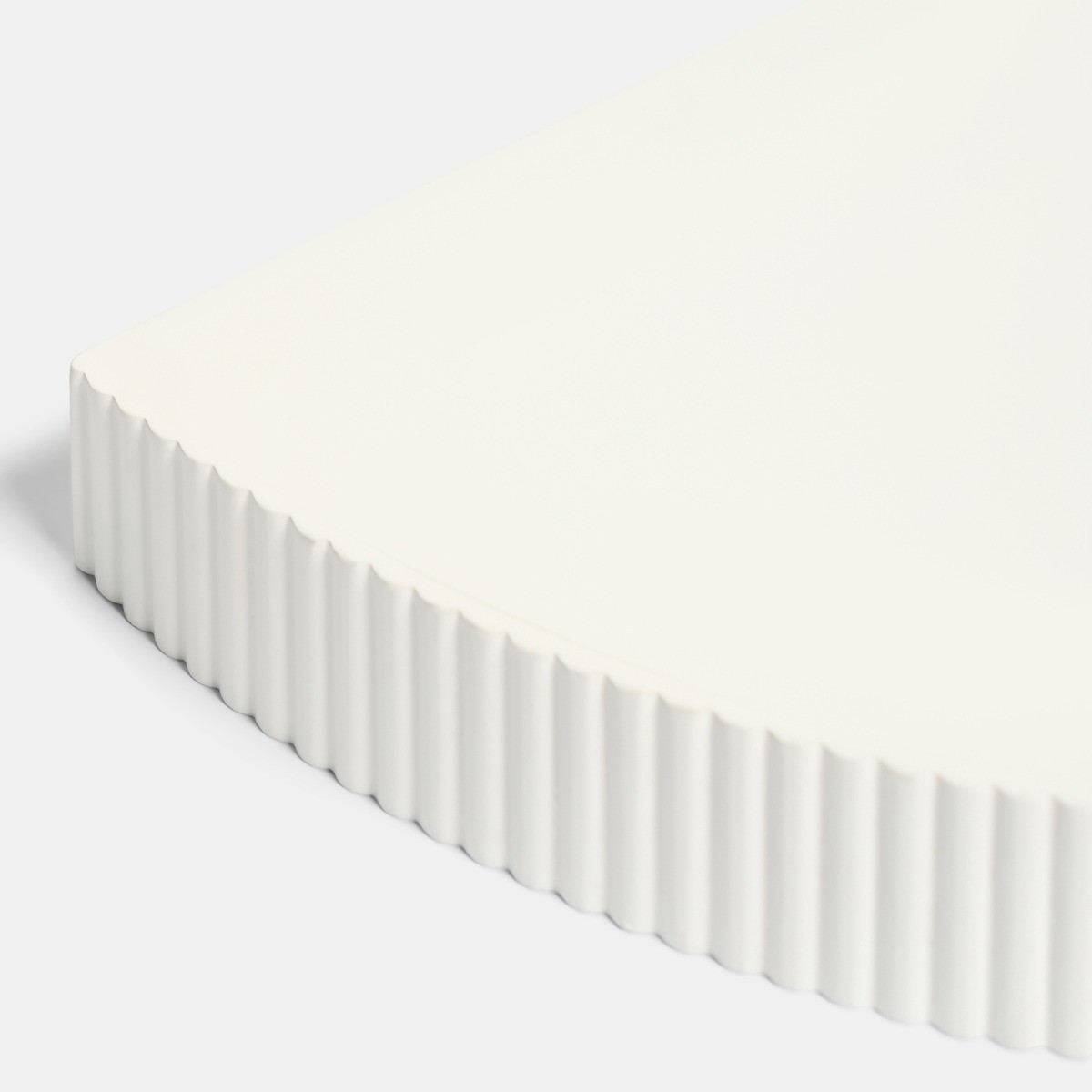 OHS Ribbed Corner Shelf - Cream>