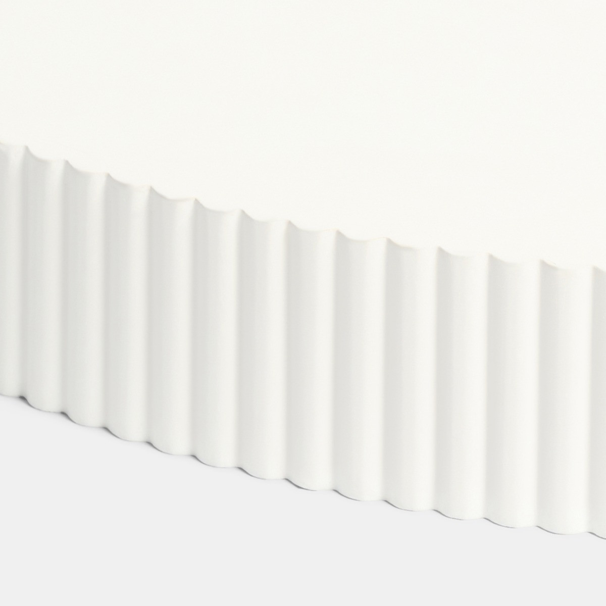 OHS Ribbed Corner Shelf - Cream>