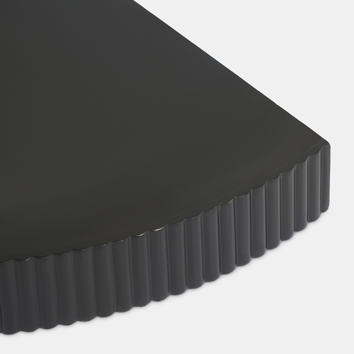 OHS Ribbed Corner Shelf - Black>