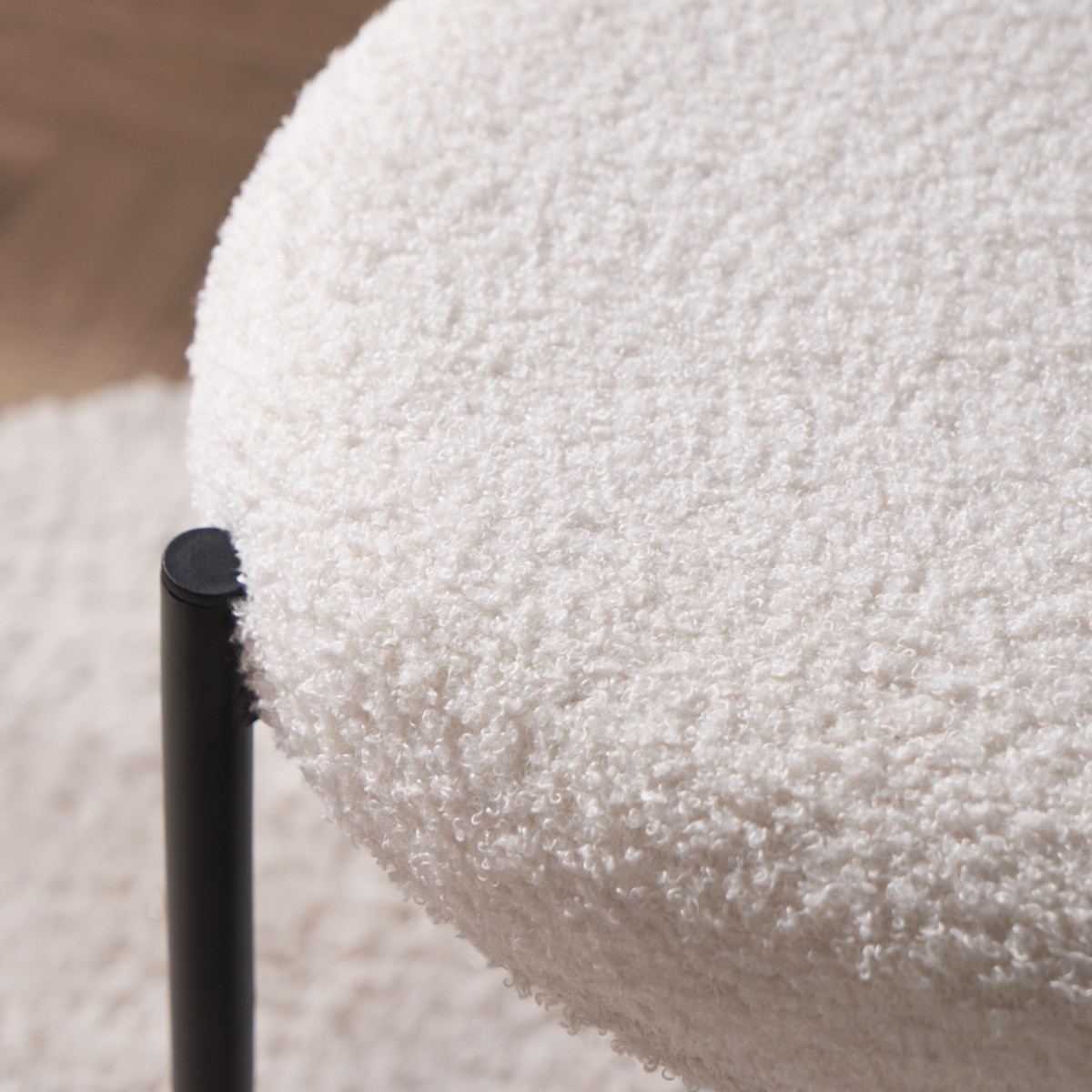 OHS Boucle Stool - Cream>