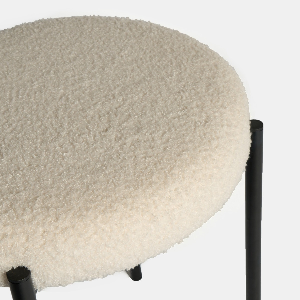OHS Boucle Stool - Cream>