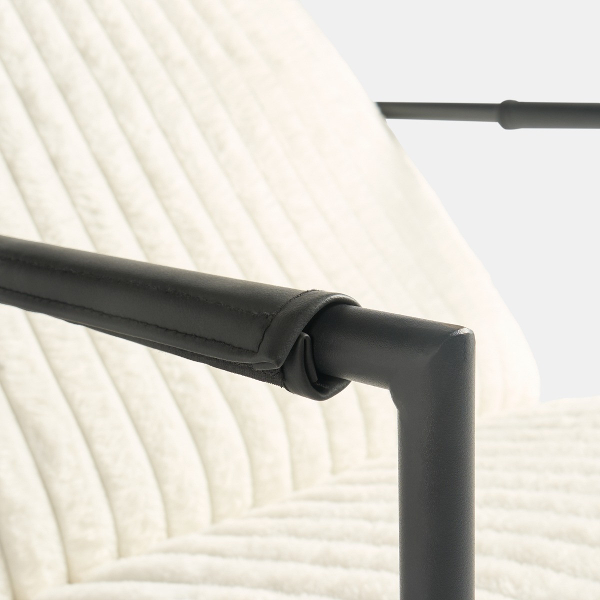 OHS Ribbed Accent Chair - Cream>