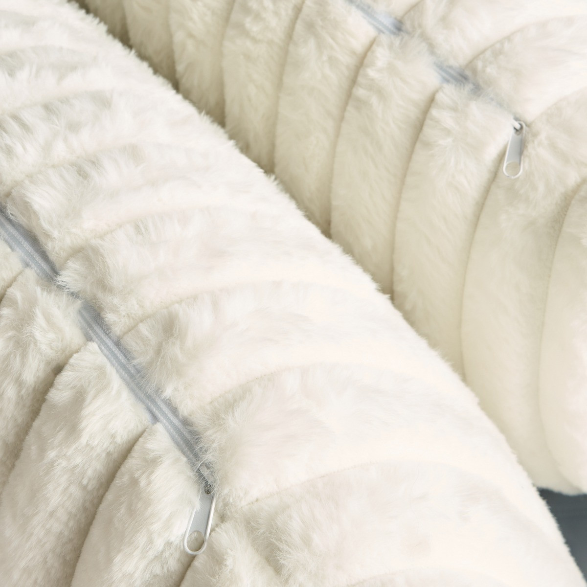 OHS Ribbed Accent Chair - Cream>