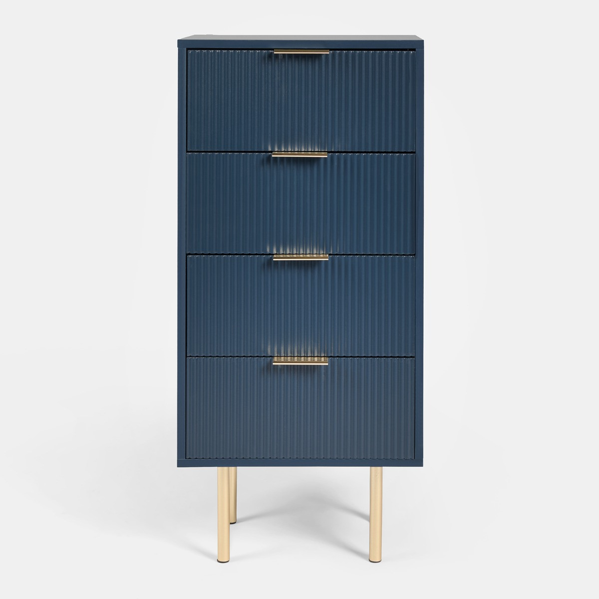 OHS Ribbed 4-Drawer Unit - Navy>