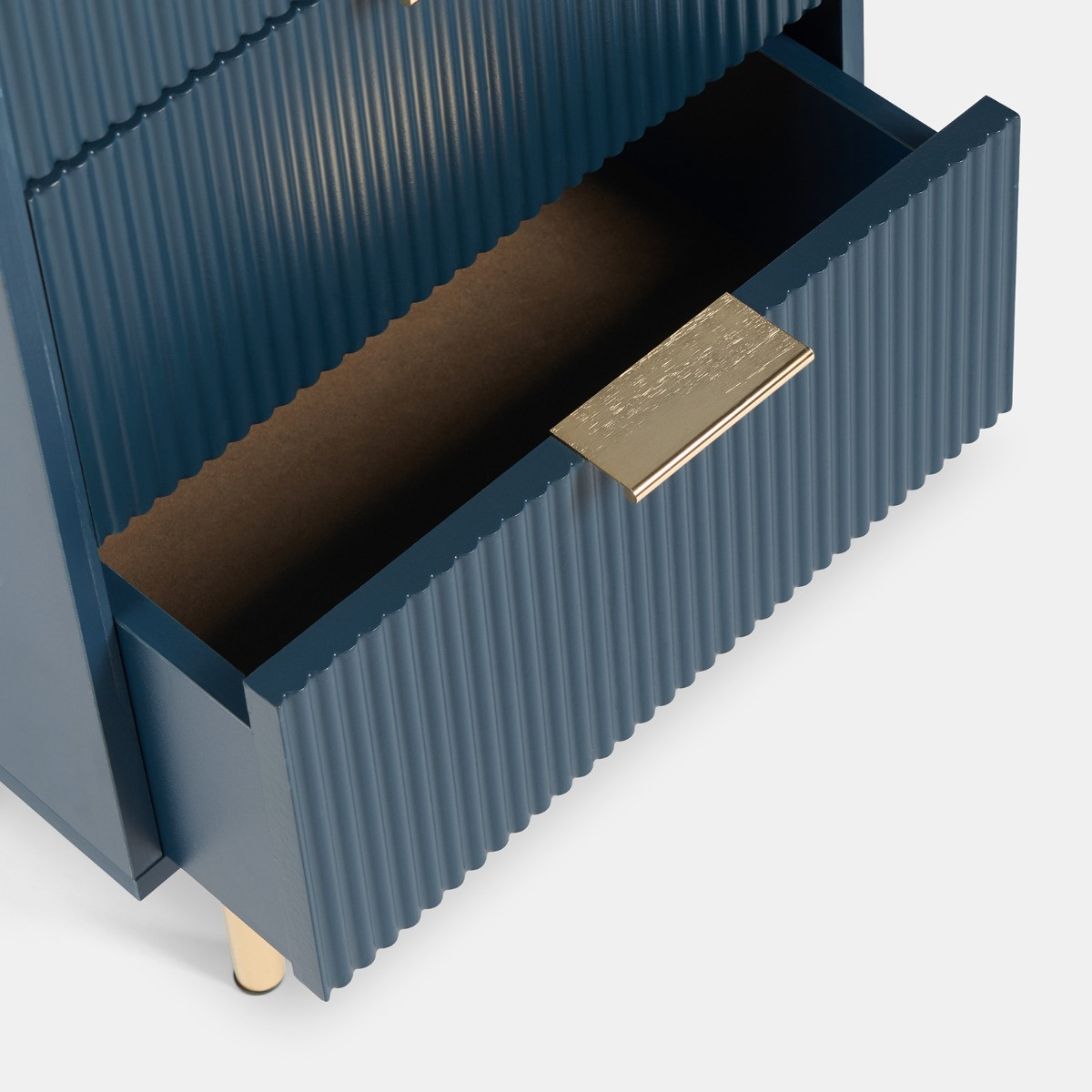 OHS Ribbed 4-Drawer Unit - Navy>