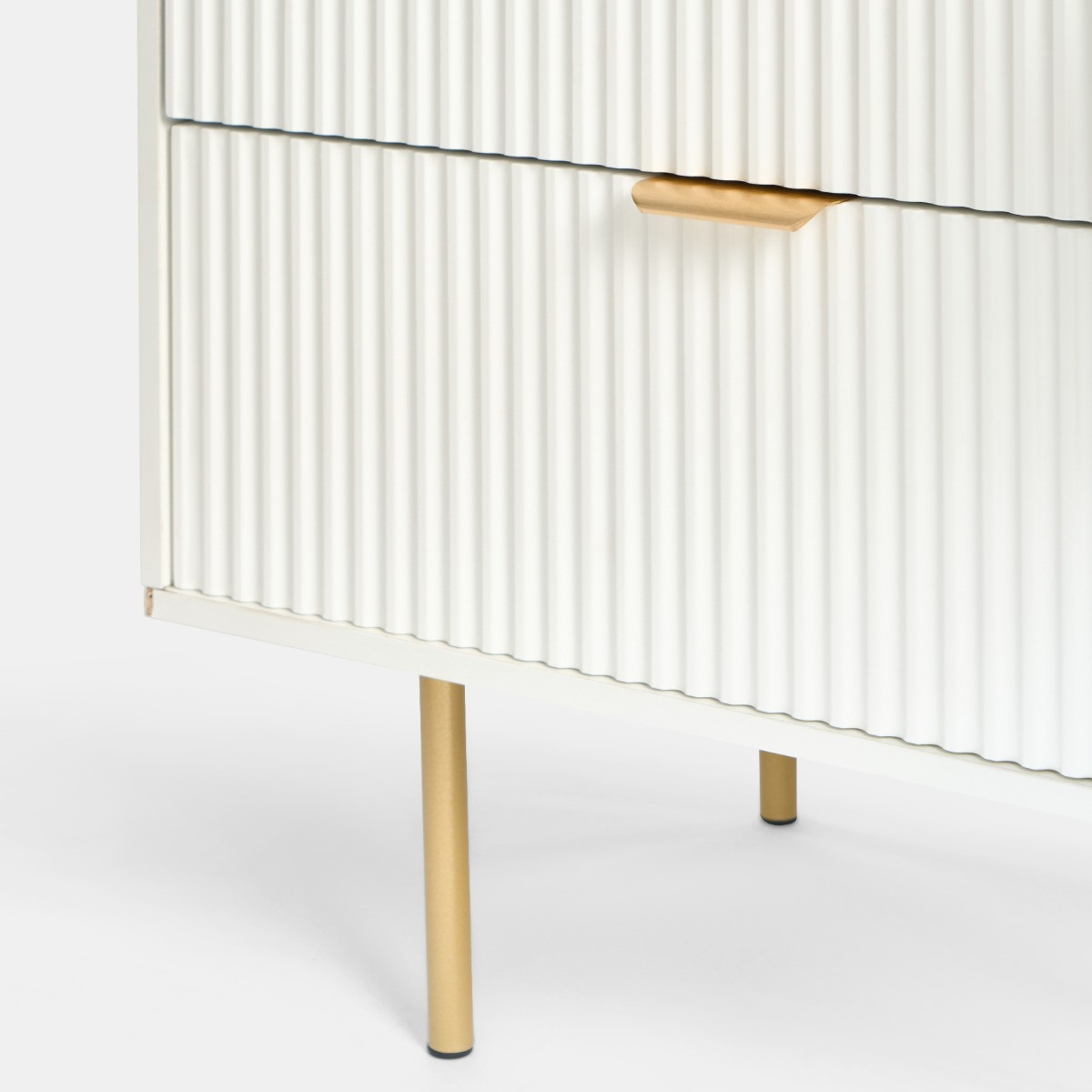 OHS Ribbed 5-Drawer Unit - White>