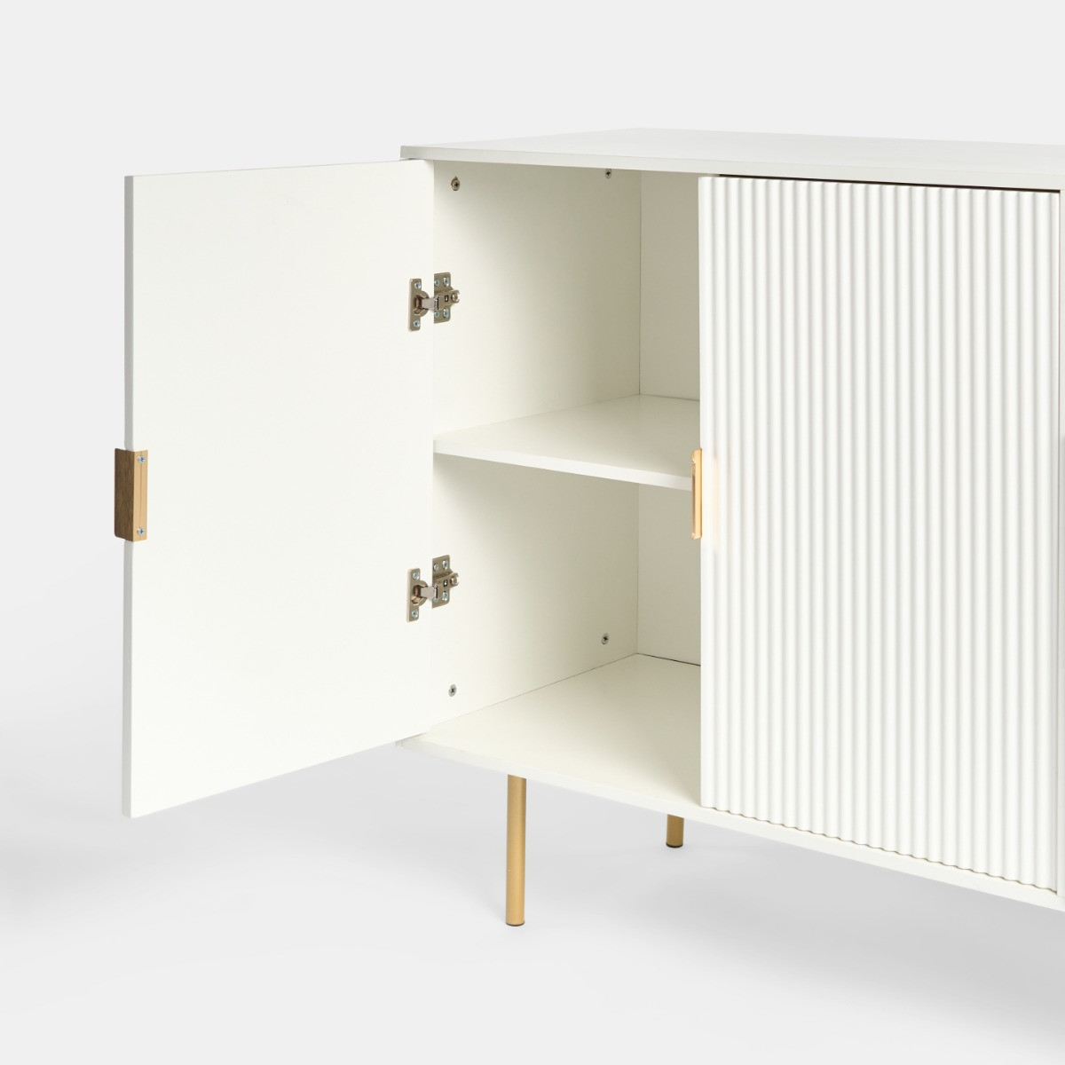 OHS Ribbed Sideboard - White>