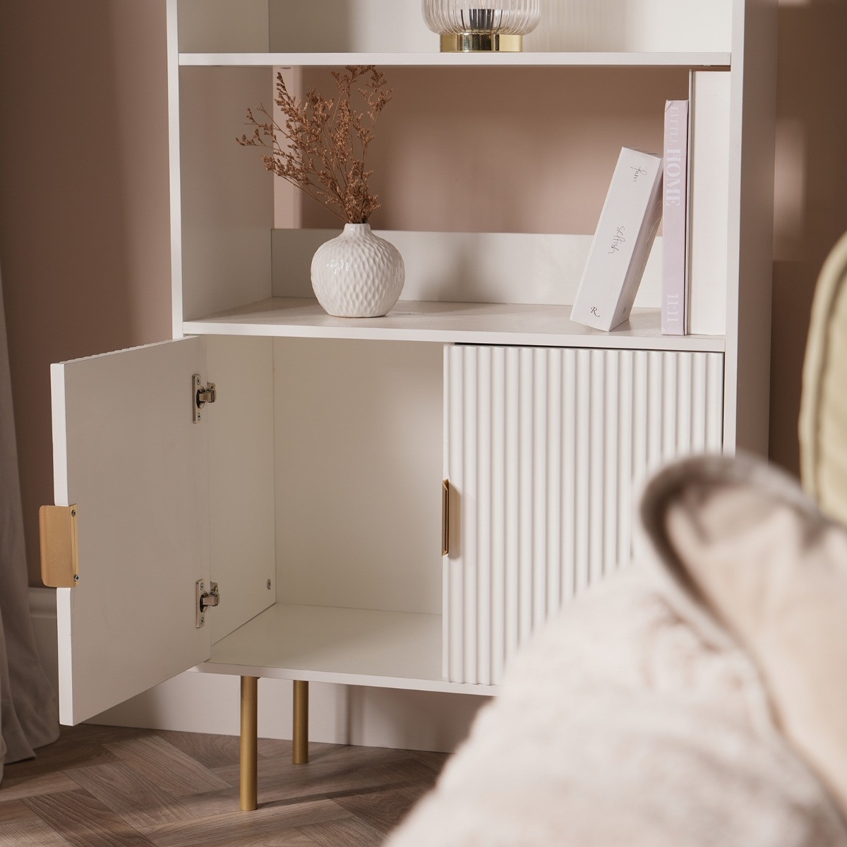 OHS Ribbed Display Unit - White>