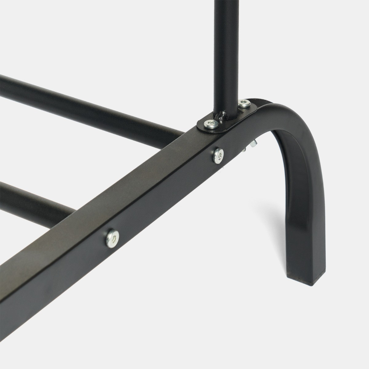 OHS Heavy Duty Double Clothes Rail - Black>