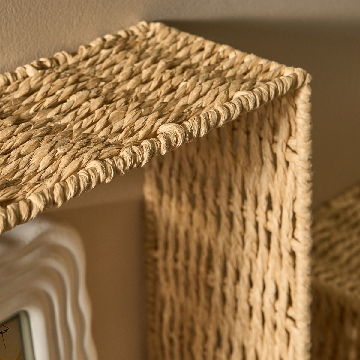 OHS Seagrass Rattan Shelves, Natural - 2 Pack>