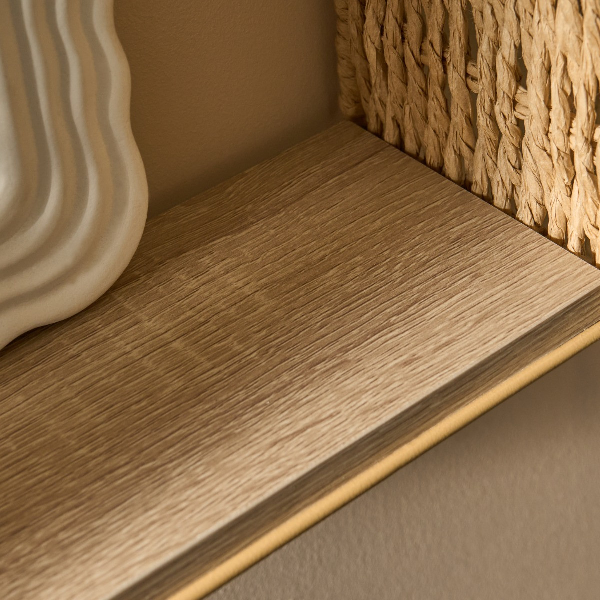 OHS Seagrass Rattan Shelves, Natural - 2 Pack>