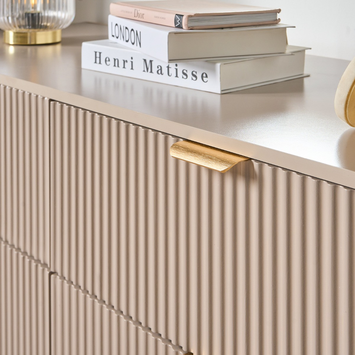 OHS Ribbed 6-Drawer Unit - Natural>