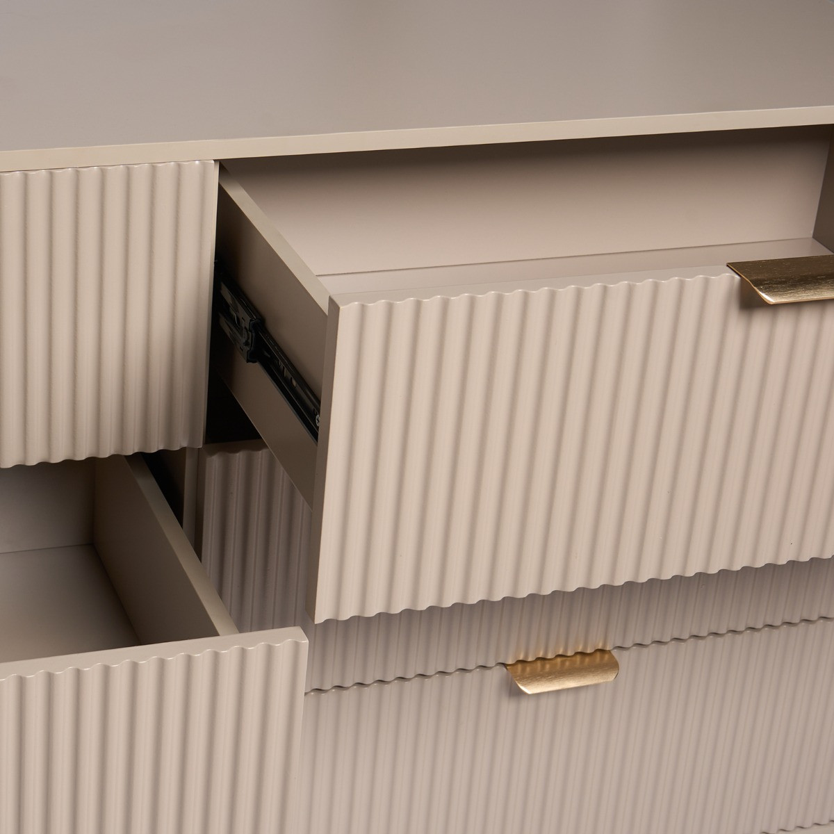 OHS Ribbed 6-Drawer Unit - Natural>