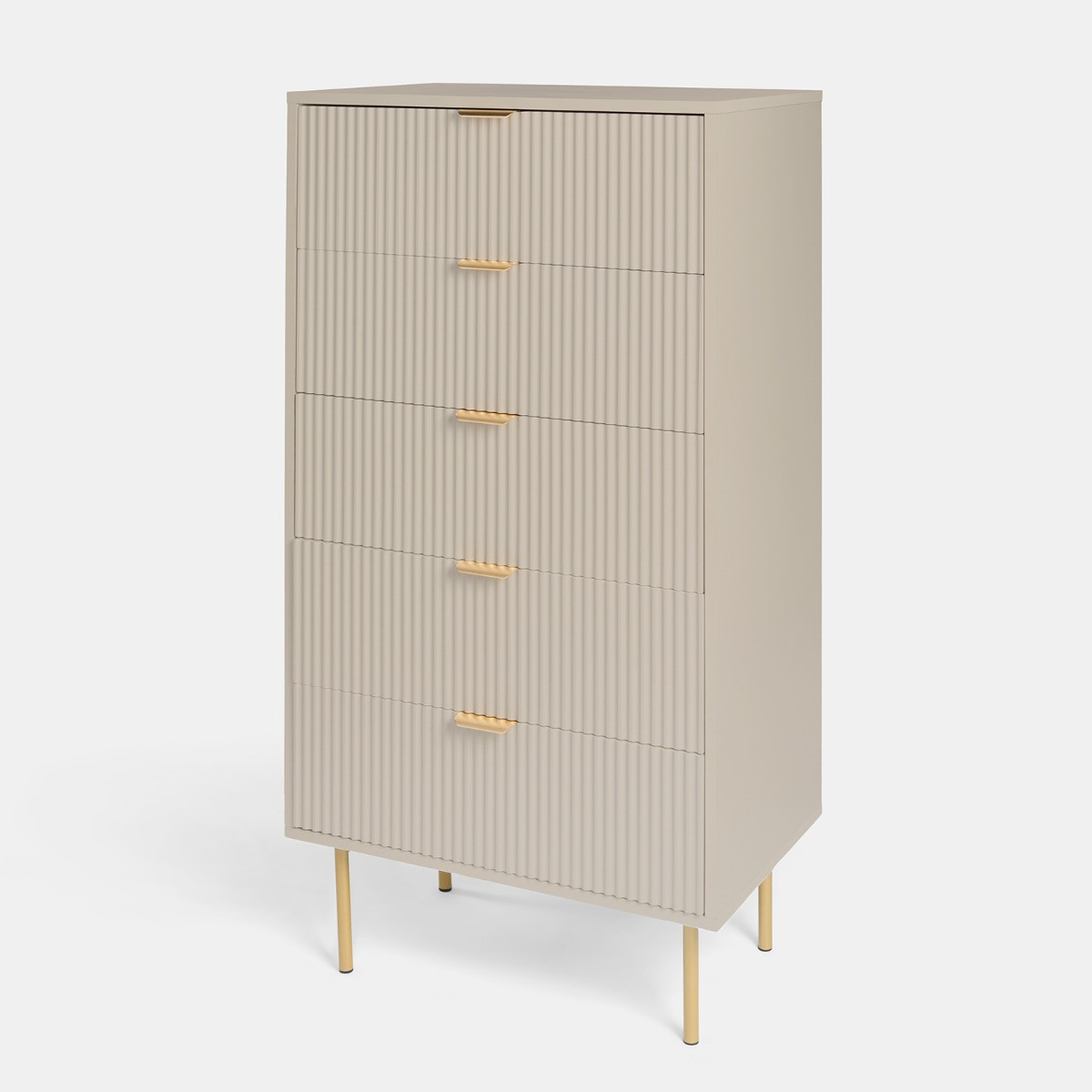 OHS Ribbed 5-Drawer Unit - Natural>