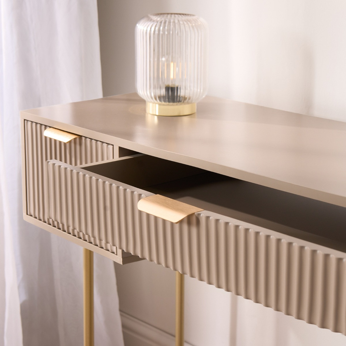 OHS Ribbed Dressing Table - Natural>