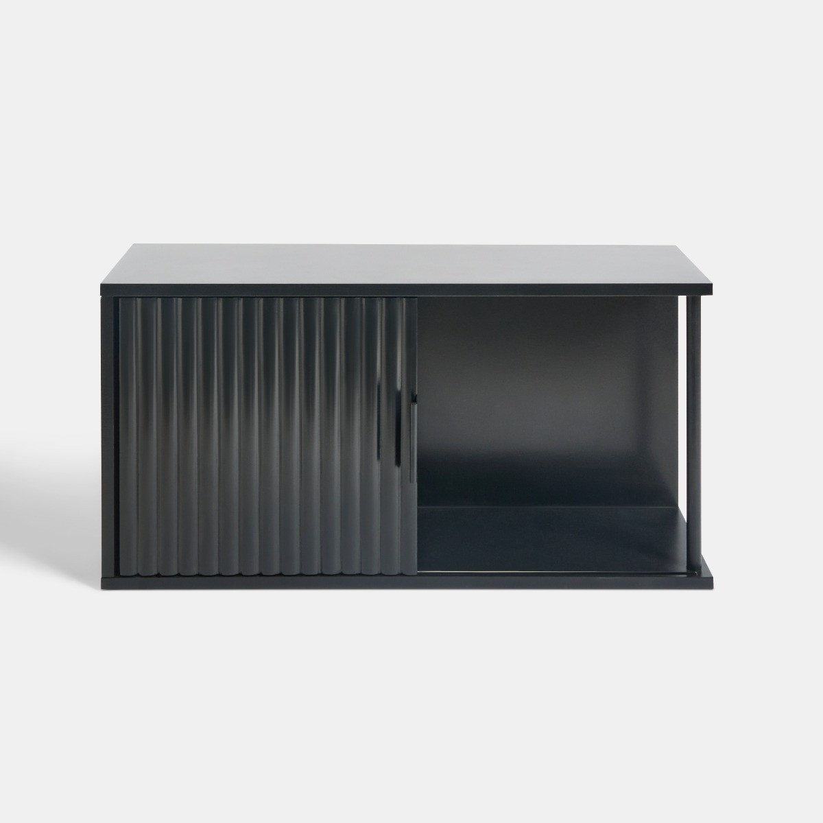 OHS Ribbed Storage Shelf Unit - Black>