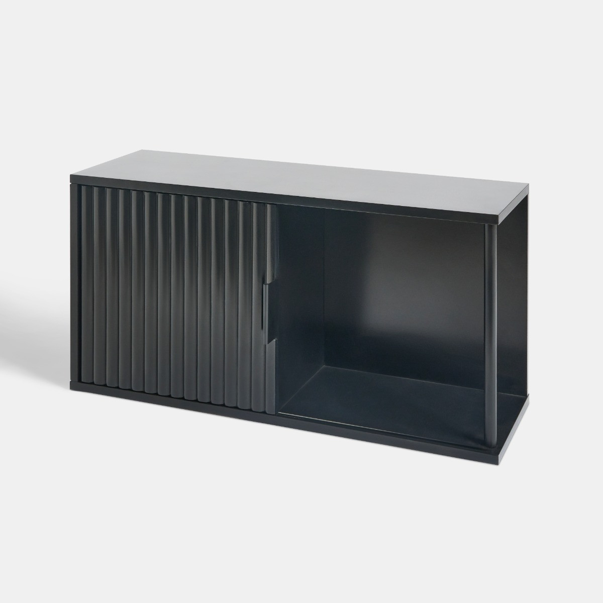 OHS Ribbed Storage Shelf Unit - Black>