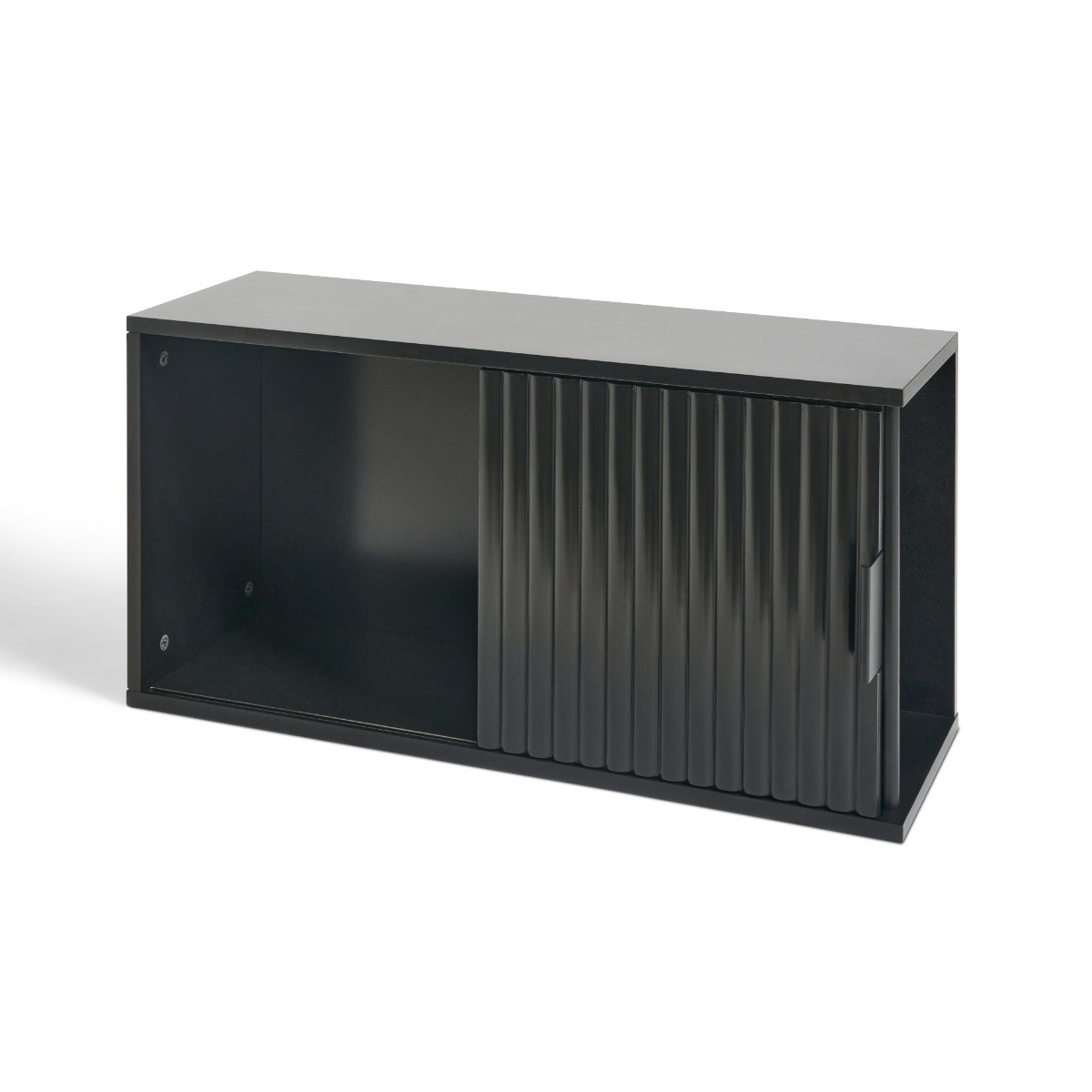 OHS Ribbed Storage Shelf Unit - Black>