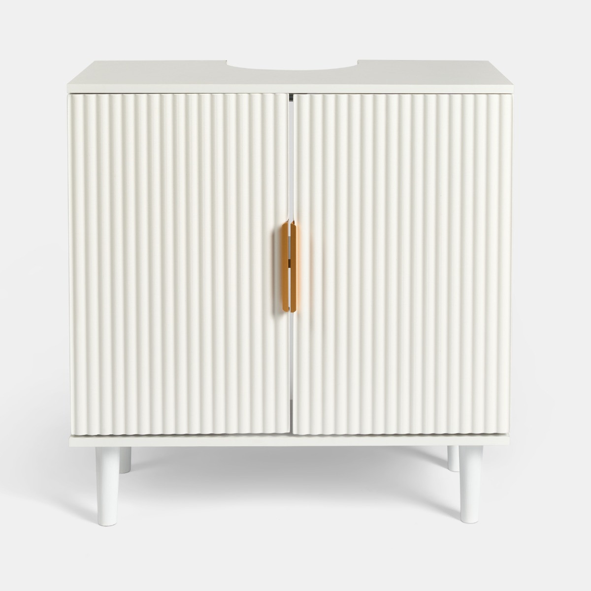 OHS Ribbed Under Sink Unit - White>