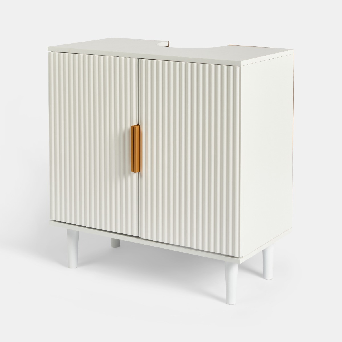 OHS Ribbed Under Sink Unit - White>