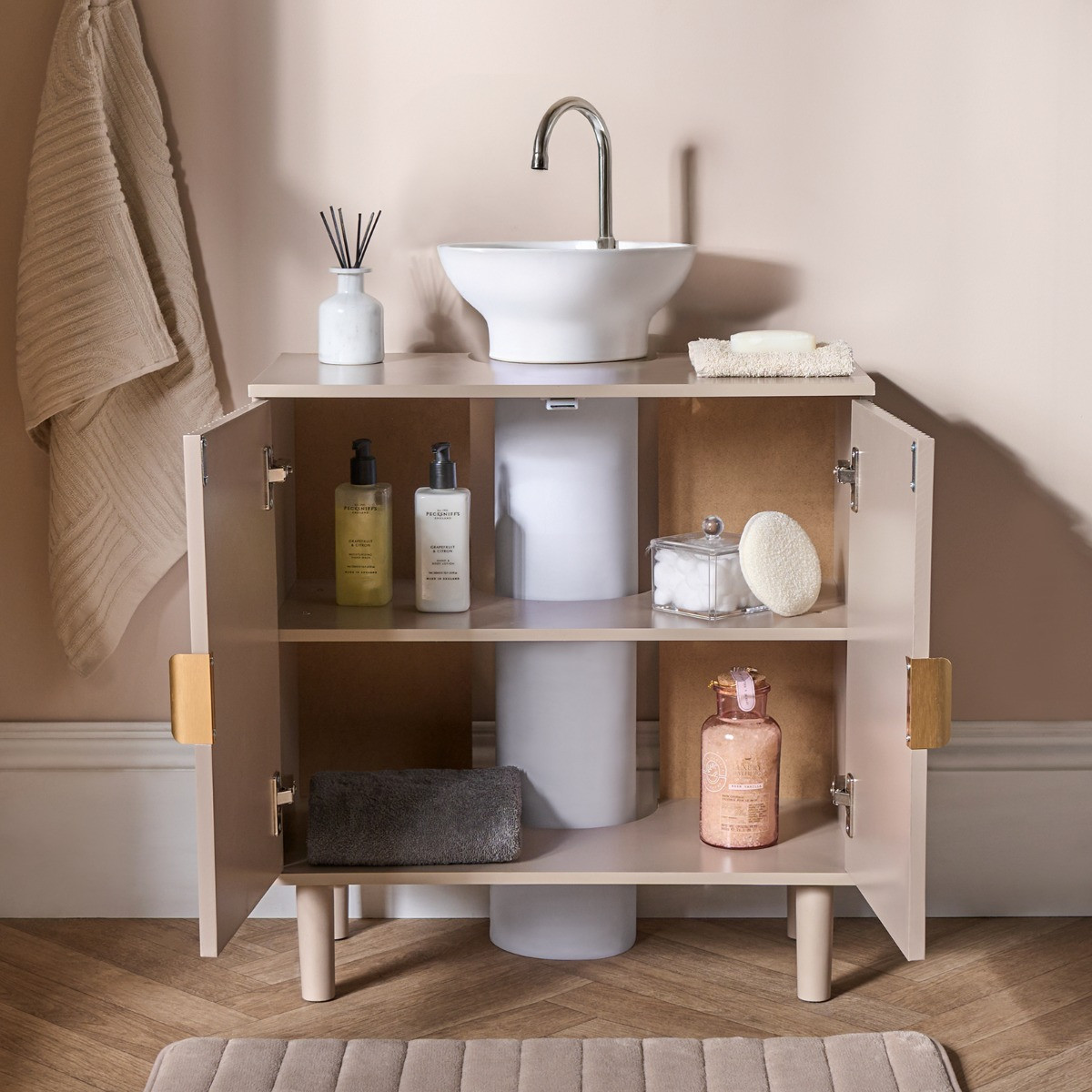 OHS Ribbed Under Sink Unit - Natural>
