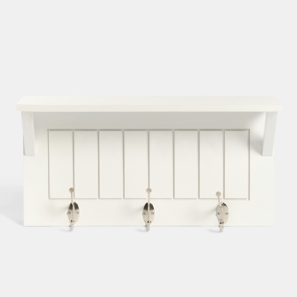 OHS Coat Hook Shelf - White>
