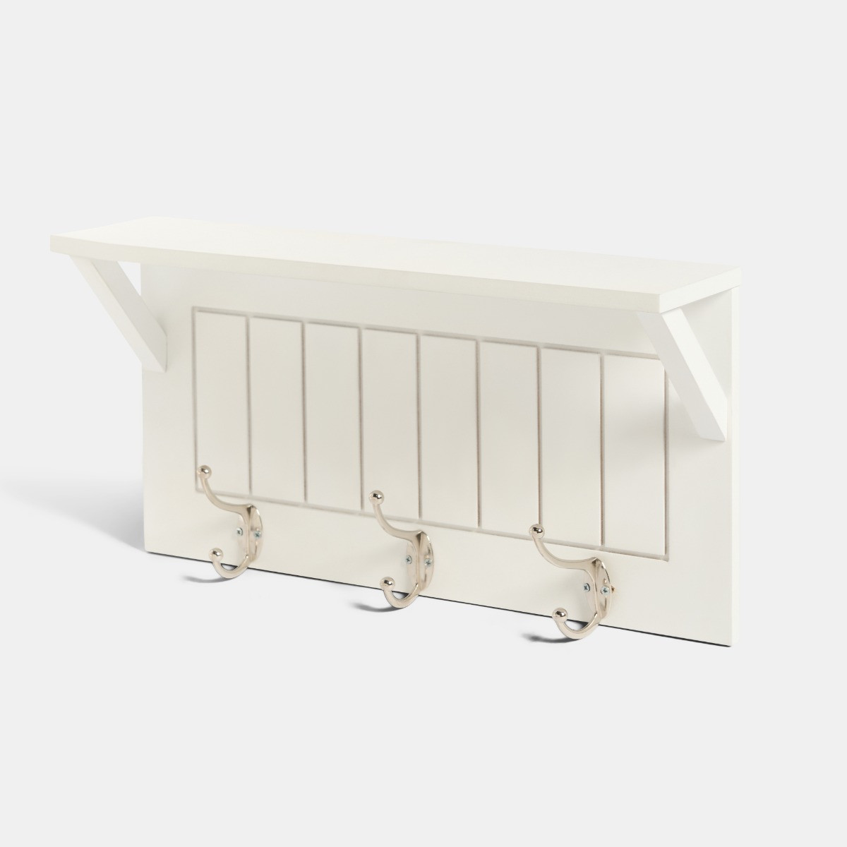 OHS Coat Hook Shelf - White>