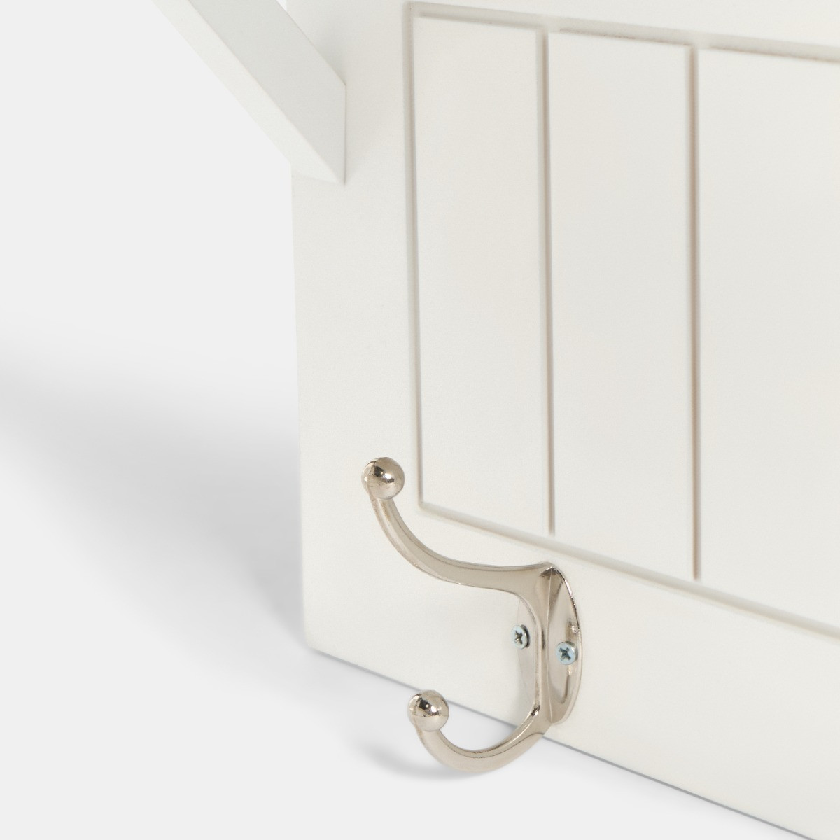 OHS Coat Hook Shelf - White>