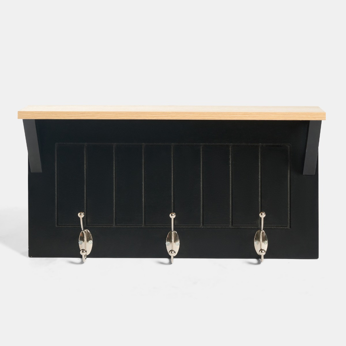 OHS Coat Hook Shelf - Black/Natural>