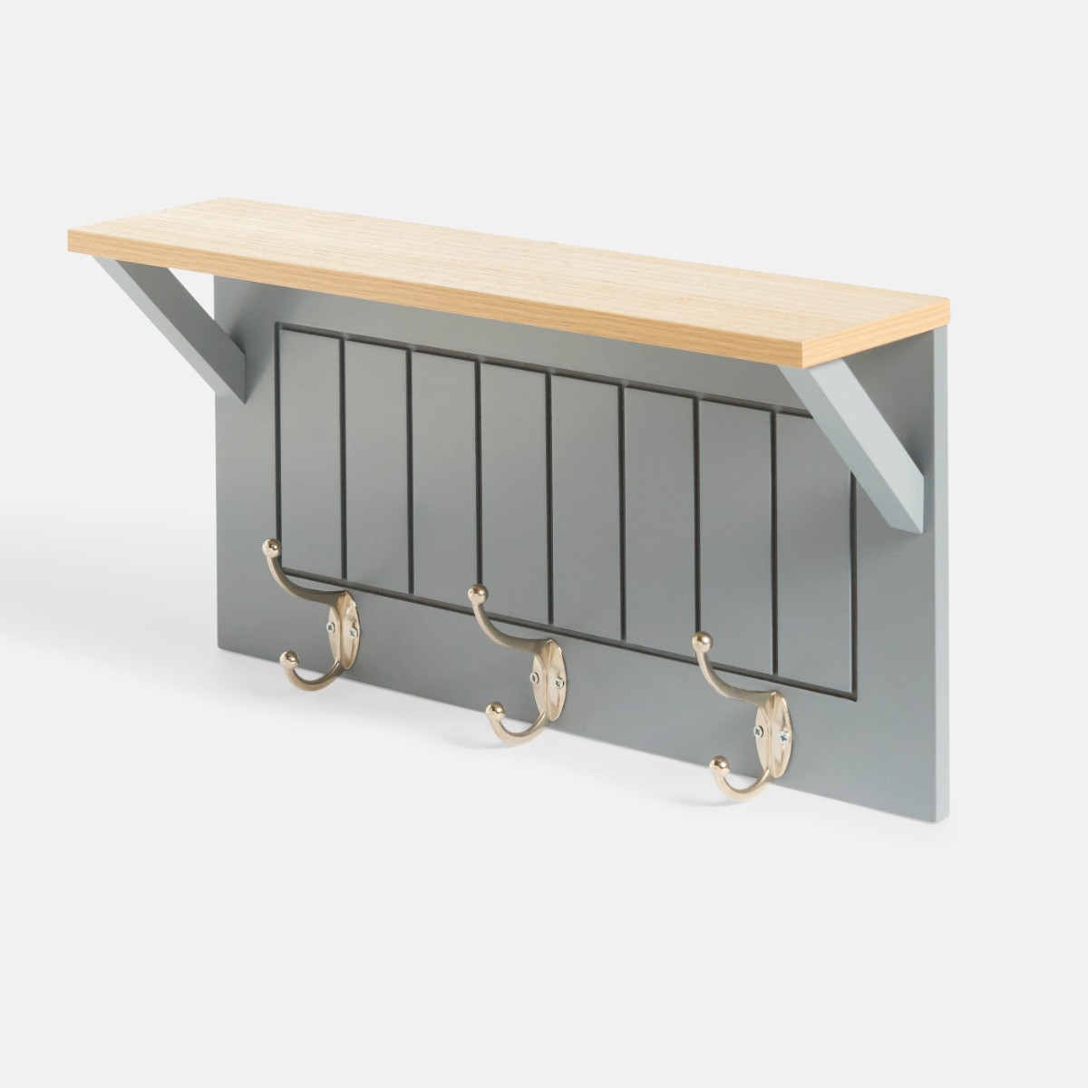 OHS Coat Hook Shelf - Grey/Natural>