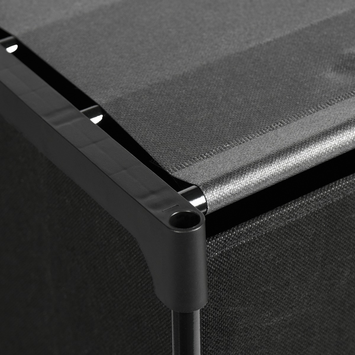 OHS Boston Storage with Fabric Cubes - Black>