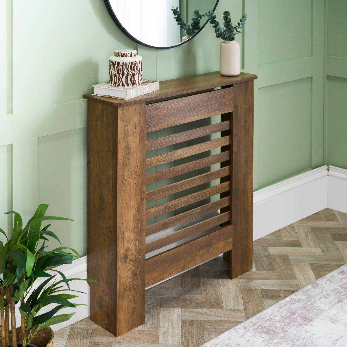 OHS Small Radiator Cover - Dark Wood>