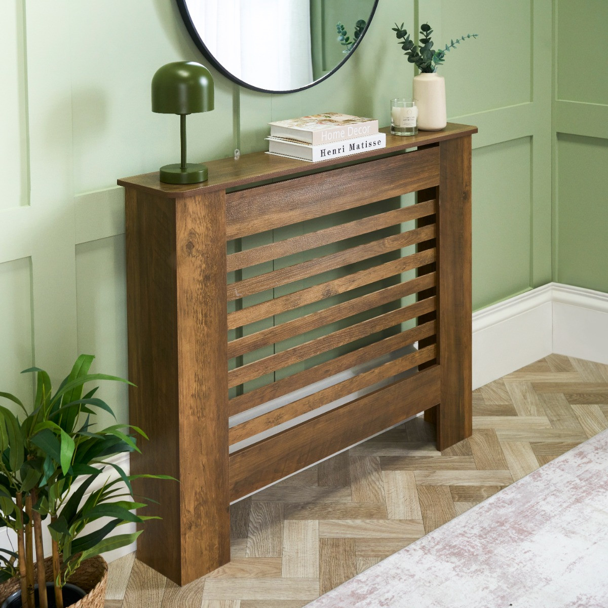 OHS Medium Radiator Cover - Dark Wood>