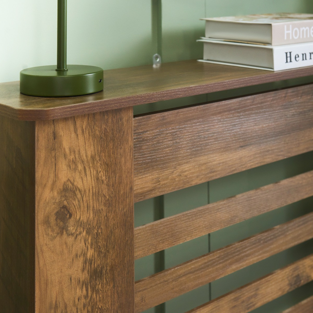 OHS Medium Radiator Cover - Dark Wood>