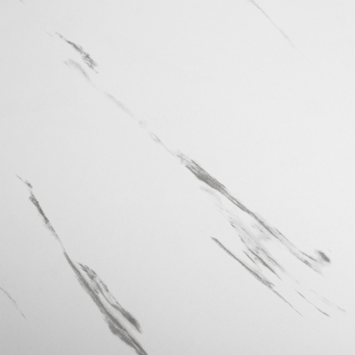 OHS Marble Effect 2 Drawers Bedside Table - White>